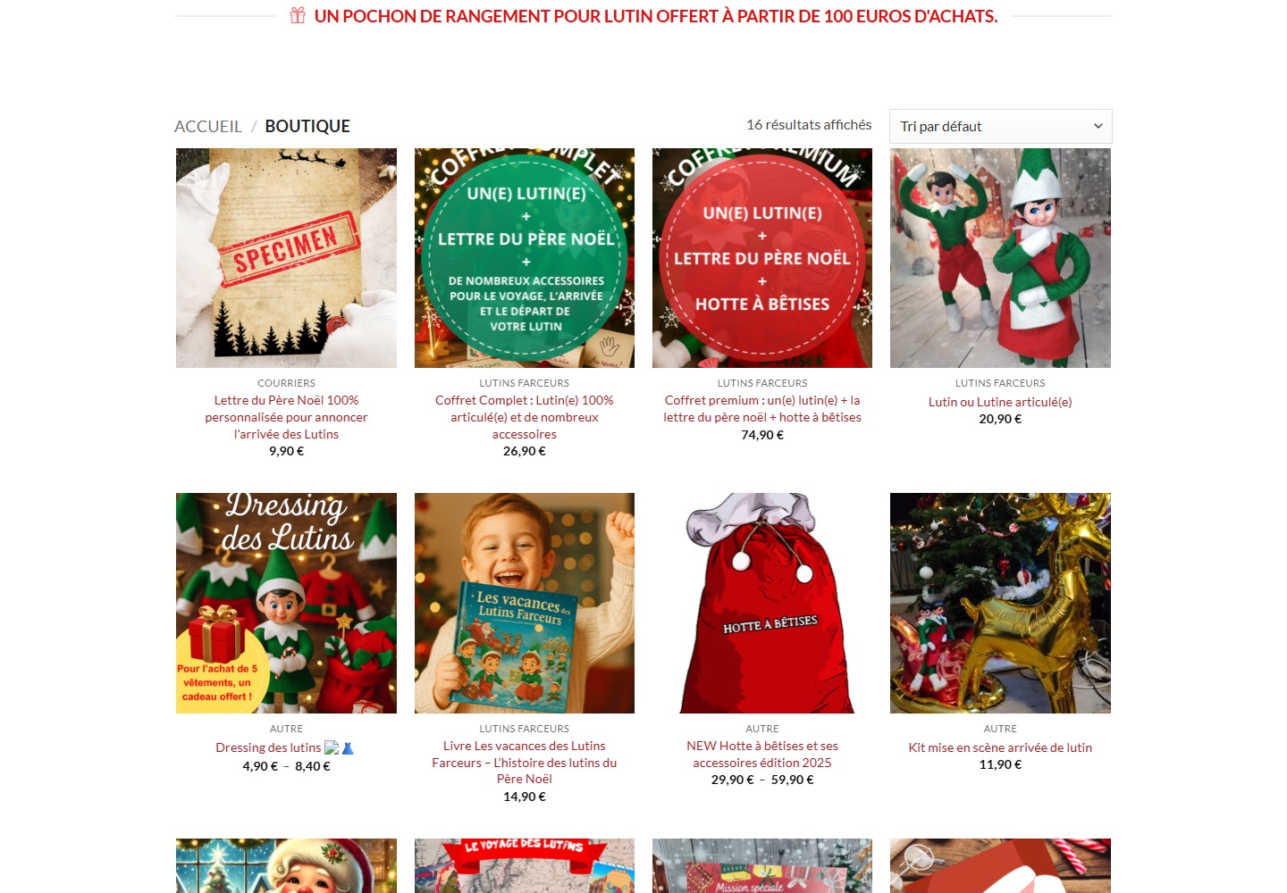 Ancienne boutique Lutins Farceurs, avec les produits